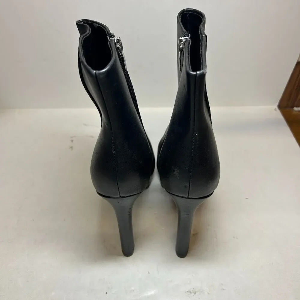 Nine West Womens 10 M Black Loraa Platform High Heel Booties DISPLAY QX5